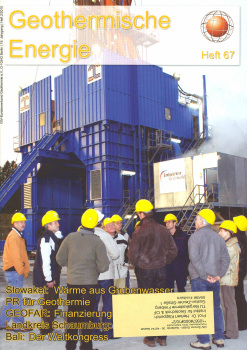 Deckblatt Geothermische Energie Heft 67